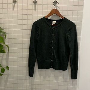 GAP Dark Green Merino Wool Button-Up Cardigan *as is